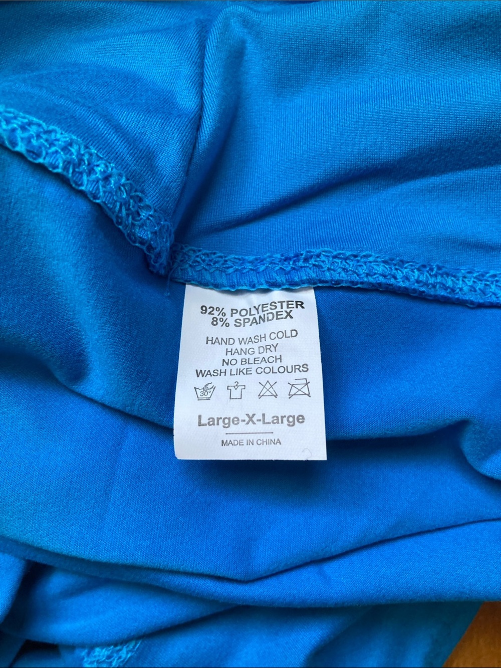 High-Waist Athletic Shorts in Bright Blue - Picture 6 of 9